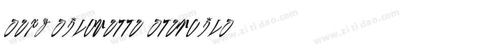 Sexy Silouette Stencils字体转换